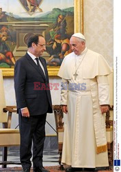 Papież Franciszek spotkał się z Hollande'm 