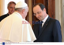 Papież Franciszek spotkał się z Hollande'm 