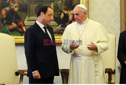 Papież Franciszek spotkał się z Hollande'm 