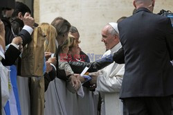 Papież Franciszek - audiencja generalna na placu świętego Piotra