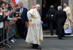 Papież Franciszek w polskim kościele w Rzymie