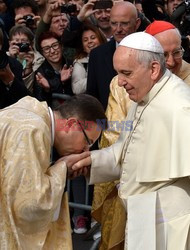 Papież Franciszek w polskim kościele w Rzymie