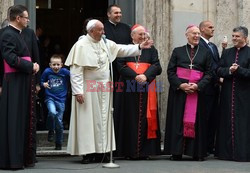 Papież Franciszek w polskim kościele w Rzymie