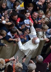 Papież Franciszek w polskim kościele w Rzymie