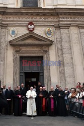 Papież Franciszek w polskim kościele w Rzymie