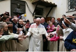 Papież Franciszek w polskim kościele w Rzymie