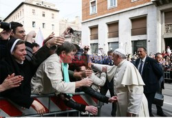 Papież Franciszek w polskim kościele w Rzymie