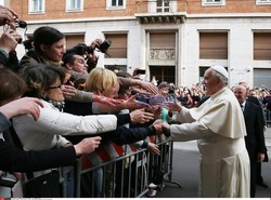 Papież Franciszek w polskim kościele w Rzymie