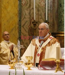 Papież Franciszek w polskim kościele w Rzymie