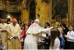 Papież Franciszek w polskim kościele w Rzymie