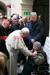 Papież Franciszek w polskim kościele w Rzymie