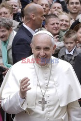 Papież Franciszek w polskim kościele w Rzymie