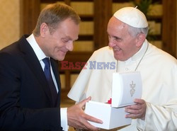 Donald Tusk na audiencji u papieża Franciszka