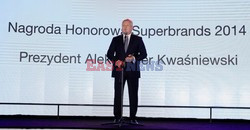 Aleksander Kwaśniewski otrzymał nagrodę Superbrands