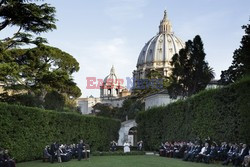 Spotkanie papieża Franciszka z Szimonem Peresem i Mahmudem Abbasem