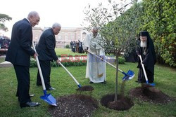 Spotkanie papieża Franciszka z Szimonem Peresem i Mahmudem Abbasem