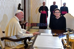 Ewa Kopacz na audiencji u papieża Franciszka