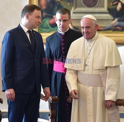 Prezydent Andrzej Duda na audiencji u papieża Franciszka 