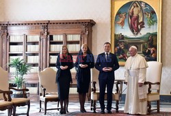 Prezydent Andrzej Duda na audiencji u papieża Franciszka 