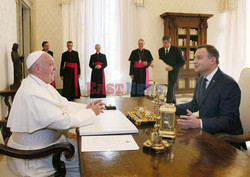 Prezydent Andrzej Duda na audiencji u papieża Franciszka 