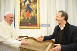 Roberto Benigni promuje książkę papieża Franciszka