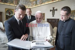 Leonardo DiCaprio na audiencji u Papieża Franciszka