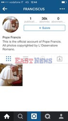 Papież Franciszek założył konto na Instagramie