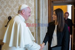 Virginia Raggi na audiencji u papieża Franciszka