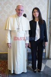 Virginia Raggi na audiencji u papieża Franciszka