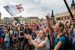 ŚDM 2016 - przyjazd wiernych  do Krakowa