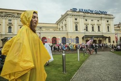 ŚDM 2016 - przyjazd wiernych  do Krakowa