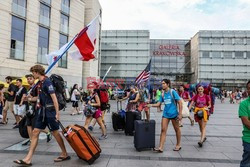 ŚDM 2016 - przyjazd wiernych  do Krakowa