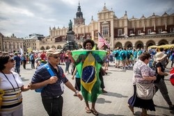 ŚDM 2016 - przyjazd wiernych  do Krakowa