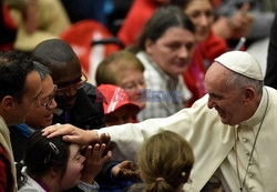 Bezdomni na audiencji u papieża Franciszka