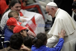 Bezdomni na audiencji u papieża Franciszka