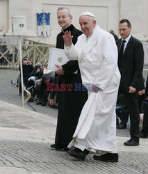 Papież Franciszek na spotkaniu z wiernymi w Watykanie