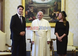 Spotkanie papieża Franciszka z Justinem Trudeau