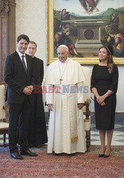 Spotkanie papieża Franciszka z Justinem Trudeau