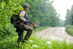 Żołnierze NATO na granicy polsko-litewskiej - Eyevine