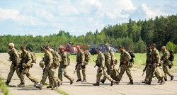 Żołnierze NATO na granicy polsko-litewskiej - Eyevine