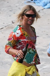 Na planie filmu The Beach Bum on Star Island