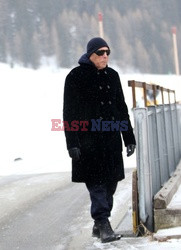 Giorgio Armani z rodziną w Saint-Moritz