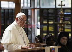 Papież Franciszek z wizytą w Światowej Radzie Kościołów w Genewie