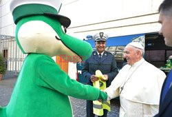 Papież Franciszek spotkał się z polskim krokodylem