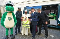 Papież Franciszek spotkał się z polskim krokodylem