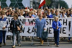 Strajki i demonstracje Solidarności