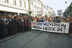 Strajki i demonstracje Solidarności