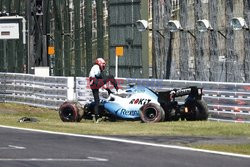 Robert Kubica rozbił bolid podczas kwalifikacji F1 GP Japonii