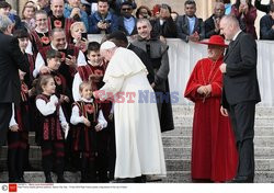 Papież Franciszek podczas cotydogodniowej audiencji ogólnej