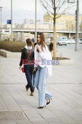 Street fashion na Mercedes-Benz Fashion Week w Rosji